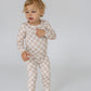 Toddler PJs -Beige Checkers