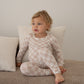 Toddler PJs -Beige Checkers